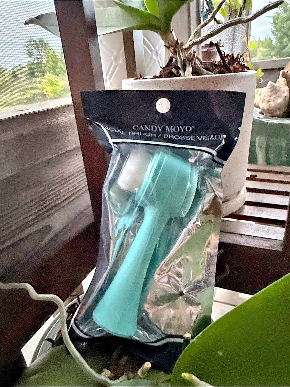 CANDY MOYO Hair Brush in Blue NWT